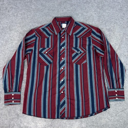 Chemise Ryan Michael adulte XL soie grise western perle snap cowboy
