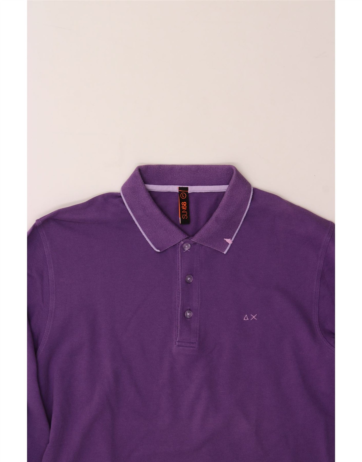 Mens Long Sleeve Polo Shirt Large CU27 image 3