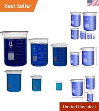 Heavy-Duty Borosilicate Glass Beaker Set - Safe for High-Temperature Experiments