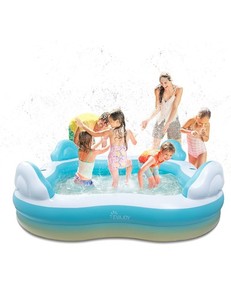 Inflatable Swimming Pool, EVAJOY Inflatable Pool for Kids, Adults, Family-Siz...