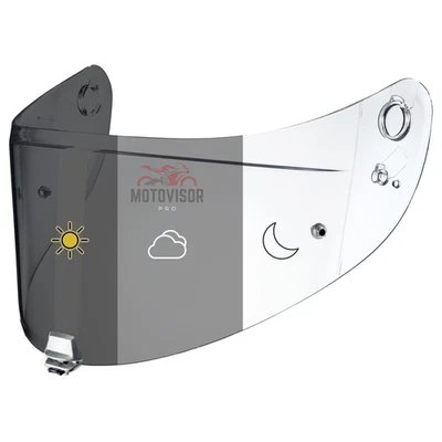 MOTOVISOR Visiera per HJC RPHA 70 RPHA 11 HJ 26 Fotocromatica Compatibile Pinlock Tear-Off
