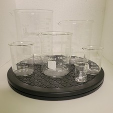 Karter Scientific Low Form Glass Beaker 6 Piece Set 10, 50, 100, 250, 500, 1000