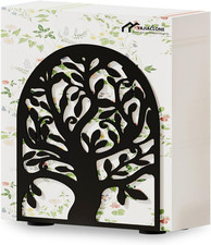 Tree of Life Black Metal Napkin Holder for Table,Napkin Holders for Paper Napkin