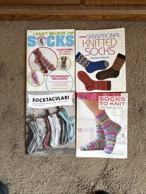 4 Books Of Sock Knitting Patterns