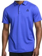 Reebok Classic Performance Golf Polo Shirt Men's Dazzling Blue Size XL