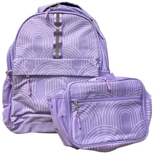 Member's Mark 2pc Kids' Backpack with Matching Lunch Kit, Purple