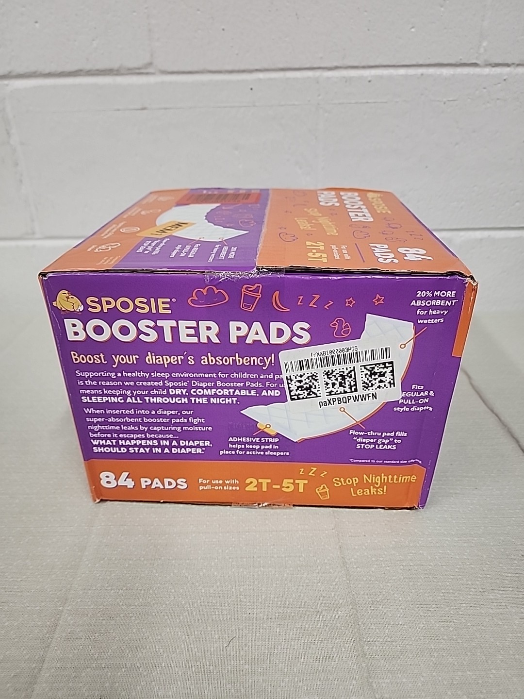 Sposie Diaper Booster Pads Stop Leaks in Overnight Diapers Nighttime Diapers ...
