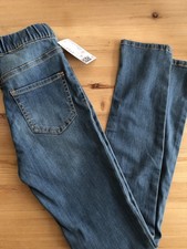 Girls Light Blue Skinny Denim Leggings - Age 9-10 years from H&M. BNWT NEW