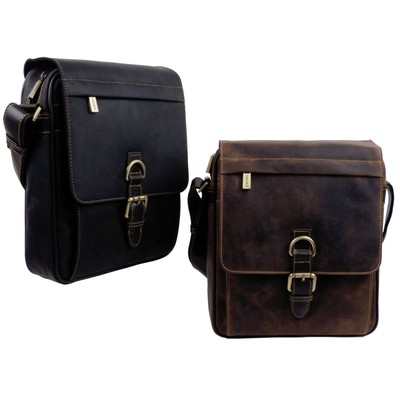 Visconti Leder Herren Messenger Bag - Hunter Collection