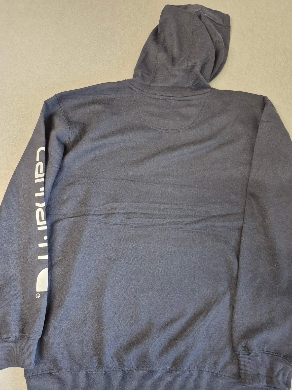 Carhartt Iconic K288 Logo Sleeve Hoodie Navy Men's XL BNWT Loose Fit RRP £67.99 image 3