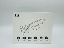 Bone Conduction Headphones S18 Wireless MP3 Dual Mode Open Ear Waterproof Black