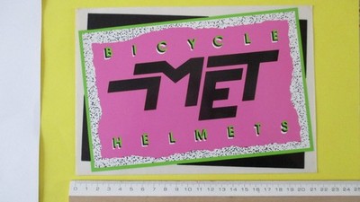  großer Aufkleber Laden BICYCLE MET HELMETS (Helm MET Radsport) 21,5 x 15 cm