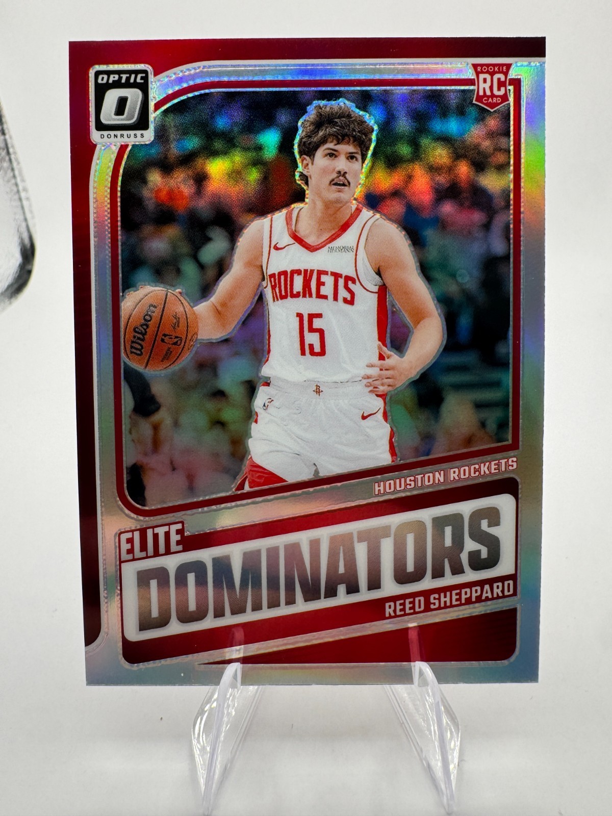 2024-25 Donruss Optic - Reed Sheppard Elite Dominators #5 Silver Prizm Rookie RC