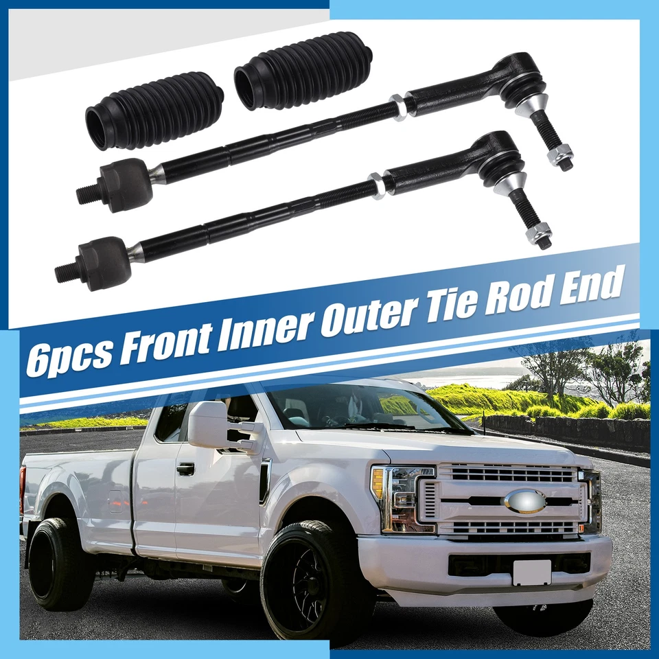 Paquete (6) Kit de extremos de varilla de amarre exterior interior delantero para Ford Flex Foto 2 de 4