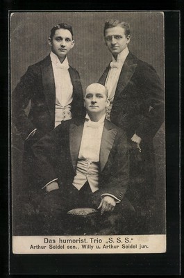 Ansichtskarte Komiker, Das humorist. Trio S.S.S. 