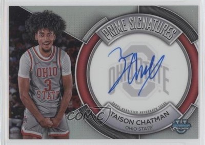 2023-24 Bowman U Chrome Prime Signatures 33/50 Taison Chatman #PCS-TC Auto 0xh3