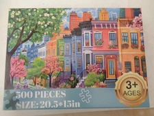 CE CPC 500 pc  puzzle    CITY STREET HOUSES.  (shipping included)