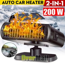 200W Plug In Car Heater Defogger Fan Portable 30S Fast Heating Defrost Defog