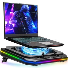 Gaming Laptop Cooling Pad, RGB Laptop Cooler Stand with Powerful Turbofan 35...
