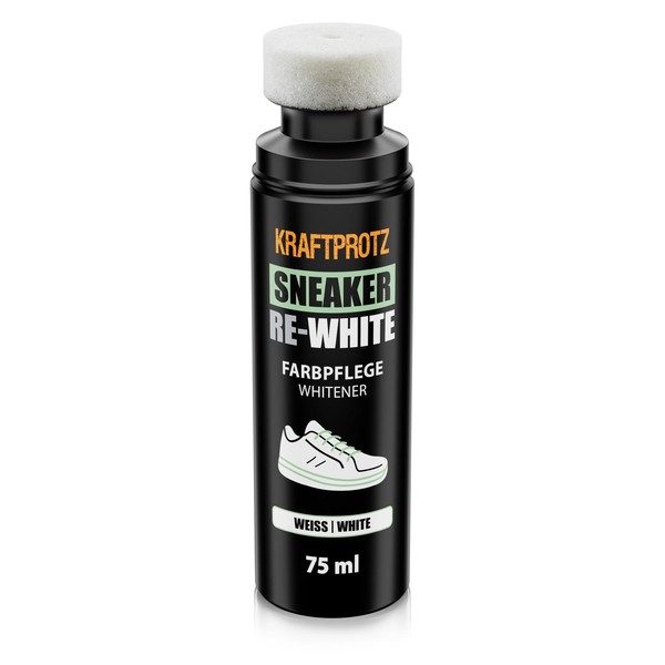 Schuhfarbe Weiß 75 Ml – Sneaker Whitener FüR WeißE Schuhe – Deckt VerfäRbungen-image