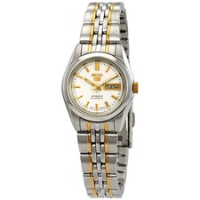 Seiko Series 5 Automatic White Dial Ladies Watch SYMA35