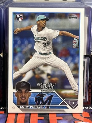 2023 Topps Update Series Eury Perez Rookie Debut #US317 RC