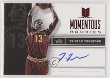 2012-13 Panini Momentum Momentous Rookies Red 7/10 Tristan Thompson #23 Auto g6p
