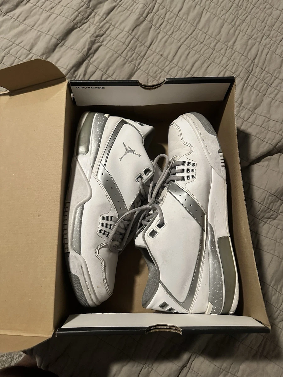 靴/バッグ AirJordan Flight23 White&llic Silver Buy Air Jordan Flight 23 BP 'White Metallic Silver' - 317822 100