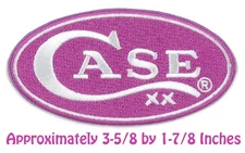 CASE XX KNIVES CASE PURPLE PATCH -100% EMBROIDERED/PEEL-OFF ADHESIVE BACK (CASE