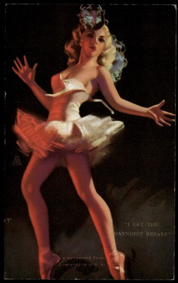 #ad c. 1930#x27;s quot; I Get the Darndest Breaksquot; Mutoscope Card By ZOE MOZERT $30.00