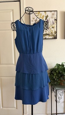 Pennyblack Blue Layered Short Dress Women Size 6
