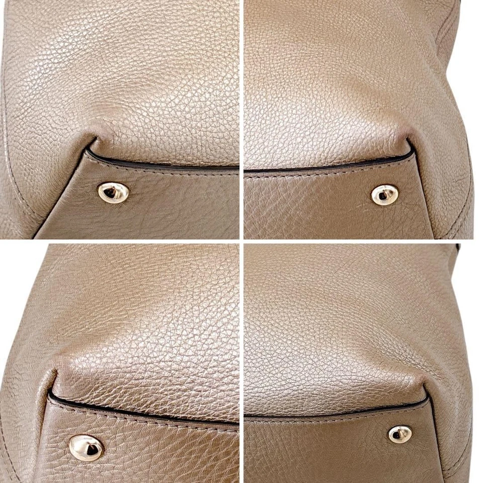 Bolso de hombro casi nuevo GUCCI Soho de 2 vías borla dorado todo cuero Foto 3 de 4