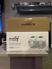 Motif Aura Glow Hands-Free Breast Pump AND 200ct Breast Milk Storage Bags SEALED