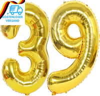 "Helium Luftballons 39 Gold Geburtstagsdeko 40\" 39 Geburtstag Party Deko Supplies"