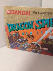 Dragon Spirit The New Legend Original Nintendo NES Manual - Booklet Only 