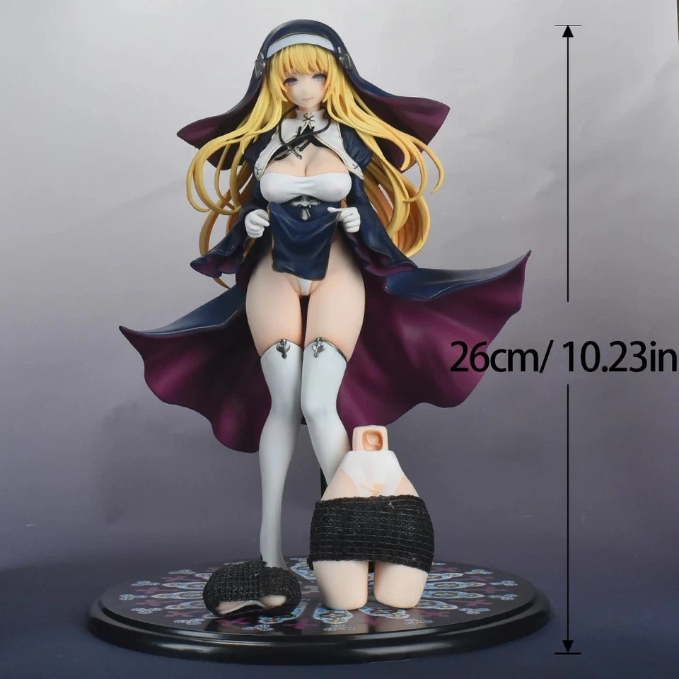 Figura de anime inspirada en la monja Charlotte versión 1/6 Sexy modelo de PVC desprendido sin marca Foto 3 de 4