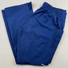 Skechers by Barco Navy Blue Scrub Pants Medium Cargo Drawstring Elastic