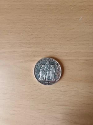 PIECE 10 FRANCS EN ARGENT HERCULE ANNEE 1968 - Photo 1/2