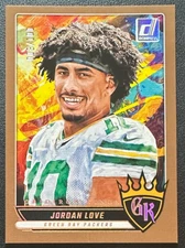 2025 Donruss Football JORDAN LOVE Gridiron Kings/ 100 + More (Green Bay Packers)