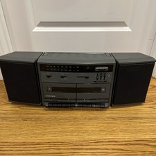 VINTAGE Magnavox AW 7790 AM/FM Stereo Dual Cassette Recorder Boombox