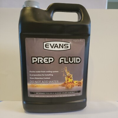 EVANS Industries PREP FLUID Flushes Water From Cooling System 1 Gallon