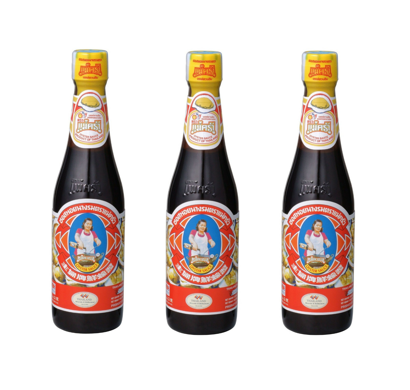 Austernsauce Dreierpack: 3 x 300ml Austersauce Oystersoße Oyster Soße Maekrua