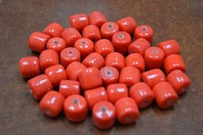 60 PCS RED PONY CROW GLASS BEADING BEADS CRAFT 12mm 1/2 LB BD-801A