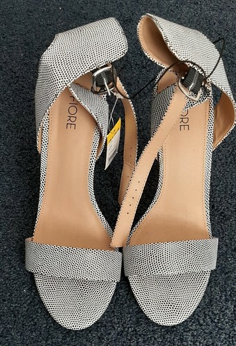 BRAND NEW WITH TAGS FIORE MATALAN LADIES MONOCHROME STRAPPY SANDALS SIZE 6  (39) | eBay