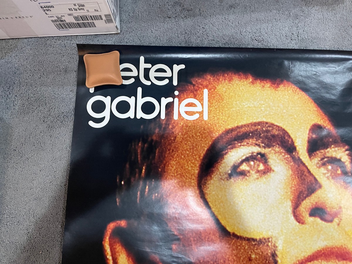 ピーター ガブリエル PLAYS LIVE 1983年 プロモポスター 未使用品 RARE Vintage Peter Gabriel Plays Live 35