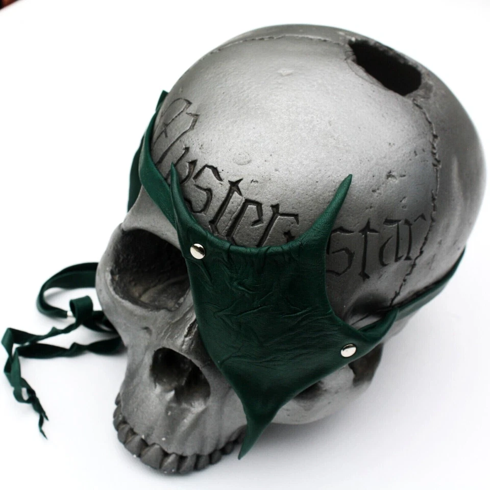 Unique Shape Emerald Green Leather Eye Patch Original from Mysterystar - Image 4 of 4