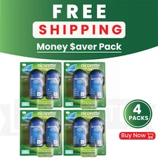 Nicorette Cools 4mg Lozenge Icy Mint 2X40 Lozenges PACK OF 4