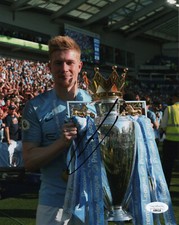 Manchester City Kevin De Bruyne Autographed Signed 8x10 EPL Photo JSA COA #5
