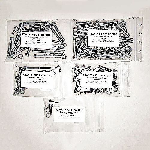 Kit vis allen inox moteur pour Kawasaki Z1000 Z1R-II 1979-1980