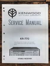 Kenwood KR-770 Receiver Service Manual Original 